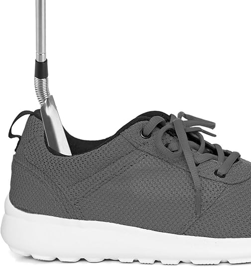 Extendable Shoe Horn, Premium Stainless Steel Adjustable Handle Shoe Lifter with Long Handle
