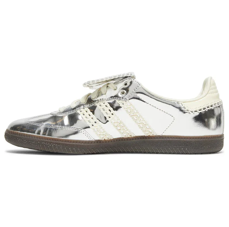 Silver Luxe Street Sneakers