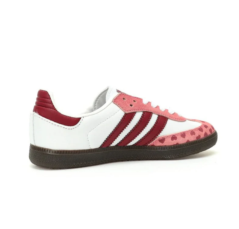 Samba White Pink Heart