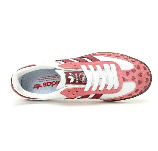 Samba White Pink Heart